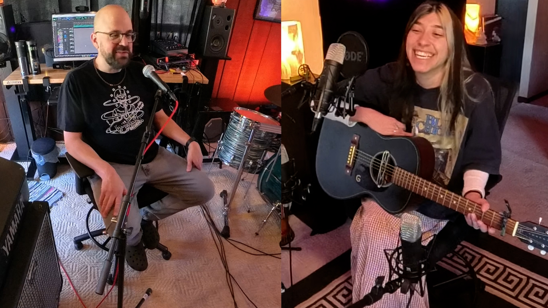 Studio interview session