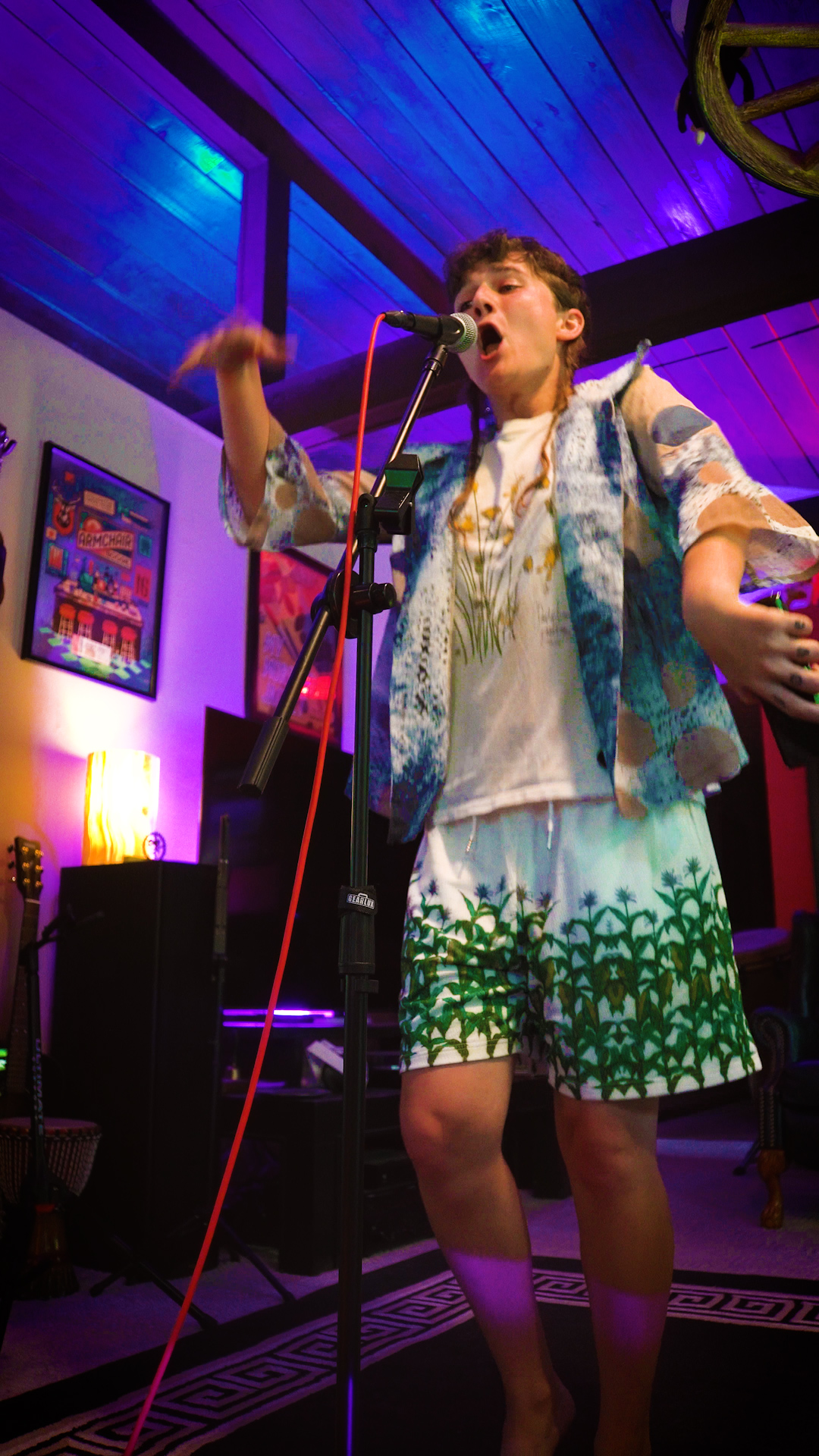 Artist performing live at Studio Wildwoods